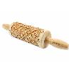 WOODEN ROLLING PIN WITH CHINA DECORATION