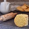 WOODEN ROLLING PIN WITH TEA TIME DECORATION