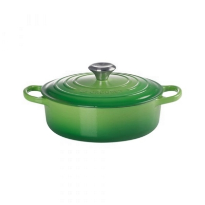 LE CREUSET Tegame Risottiera Rotonda Evolution 24 cm Bamboo Green